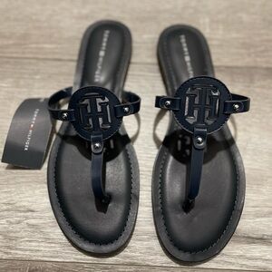 NWT Tommy Hilfiger Dark Blue Thong Sandals